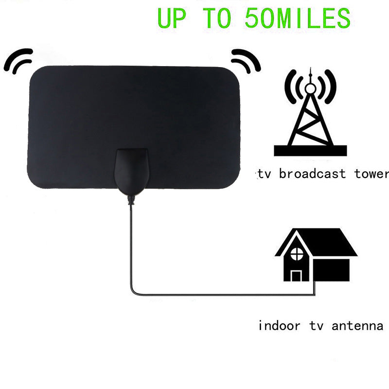 European And American Digital TV Indoor Antenna Ground Wave Mini HDTV Antenna