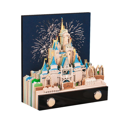 Three-dimensional Note Paper Carving Model Fairy Tale Castle Art Hobby DealSniper.net