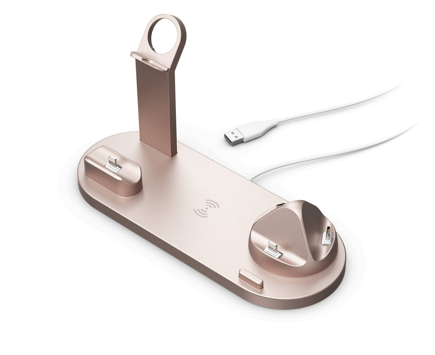 Mobile Phone Wireless Charger Headset Recharge Stand Watch Stand Electronics DealSniper.net Rose Gold 15W Wireless Charger