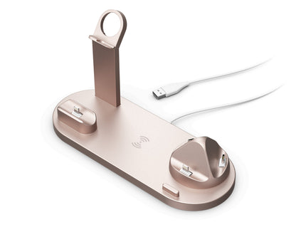 Mobile Phone Wireless Charger Headset Recharge Stand Watch Stand Electronics DealSniper.net Rose Gold 15W Wireless Charger
