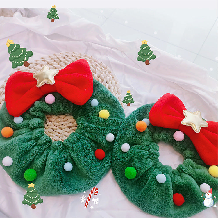 Christmas Pet Bow-knot Collar Friendly To Skin Xmas Pet Scarf Pets Gym From House