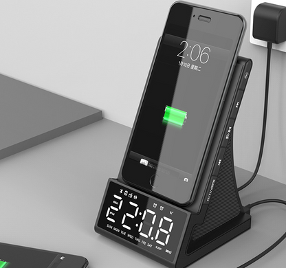 Bluetooth Charging Alarm Clock Gadgets dealsniper-net