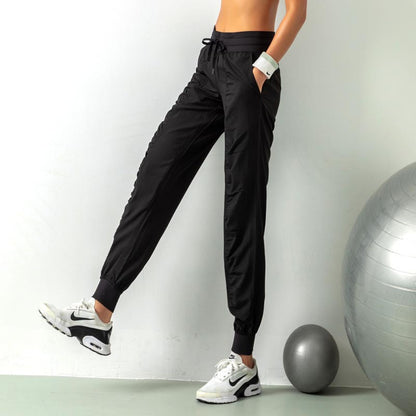 Fashion Casual Sports Pants For Women Loose Legs Men Gym From House Black L