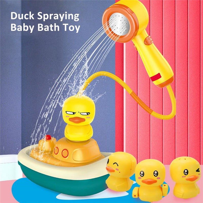 Children Playing In The Water Baby Little Yellow Duck