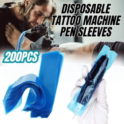 Tattoo Pen Covers 200PCS Machine Pen Sleeves Plastic Bag