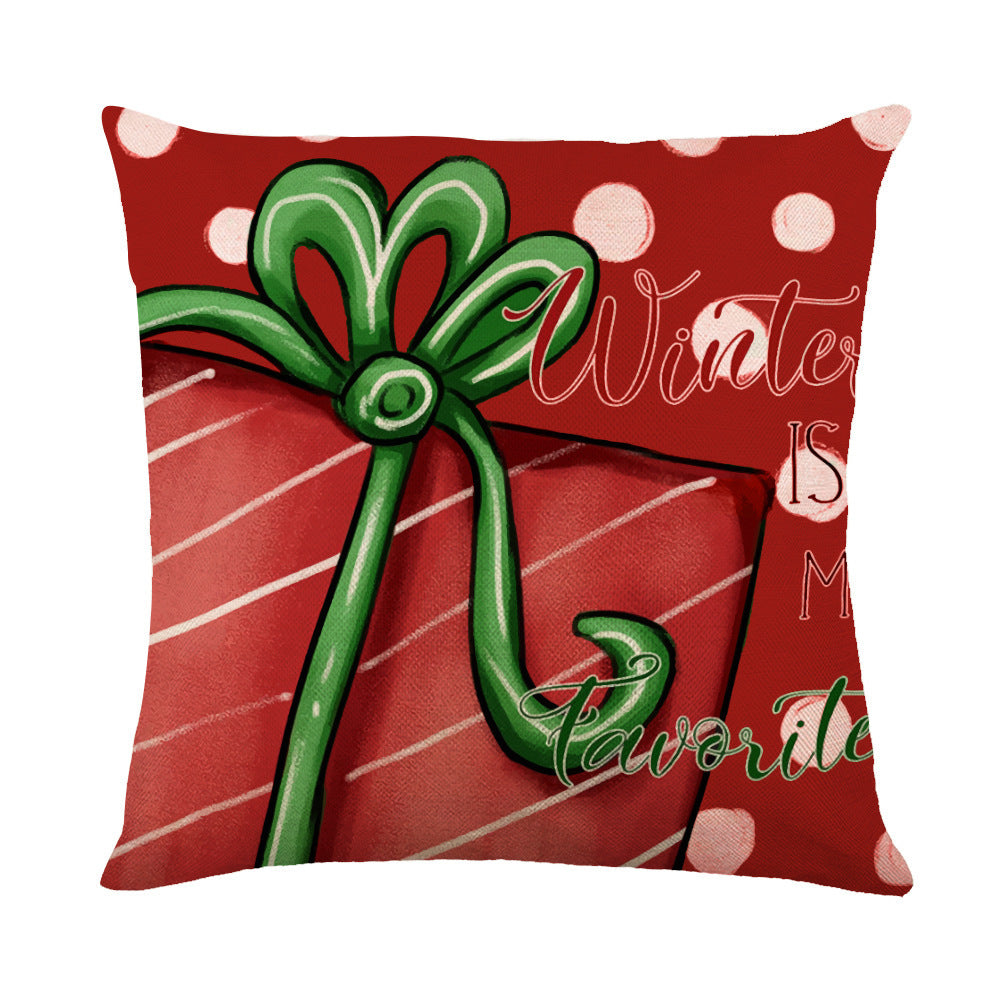 Christmas Decorations Pillow Covers Sofa Square Throw Pillow Holidays DealSniper.net QJ0721 14 45 X45cm Without Pillow