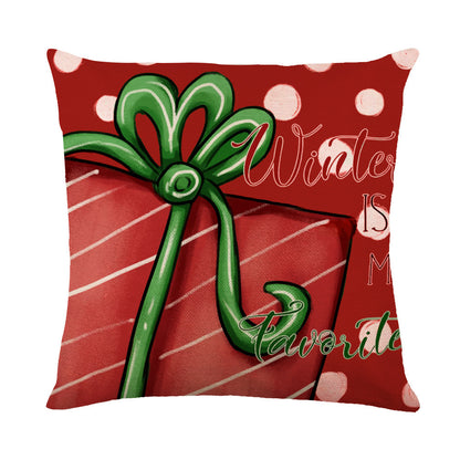 Christmas Decorations Pillow Covers Sofa Square Throw Pillow Holidays DealSniper.net QJ0721 14 45 X45cm Without Pillow