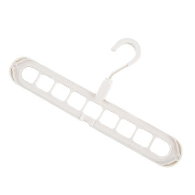 9-hole Clothes Hanger Organizer Space Saving Hanger House DealSniper.net White 1PC