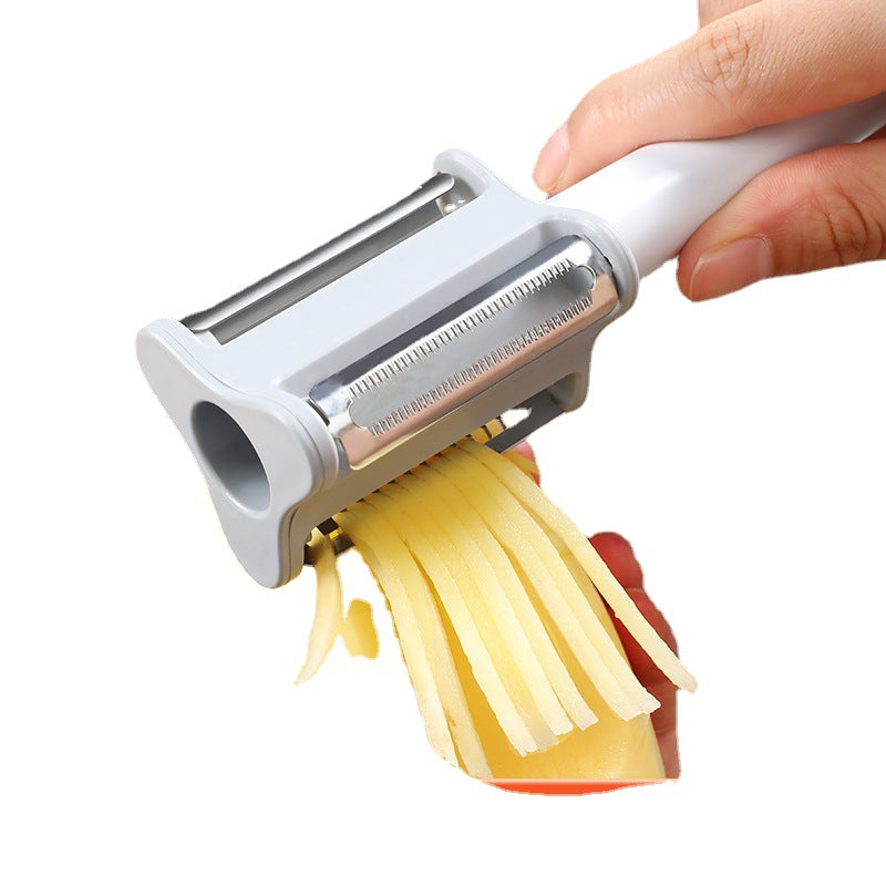Stainless Steel Peeler Fruit Potato Shredding Three In One Kitchen Tools Kitchen DealSniper.net