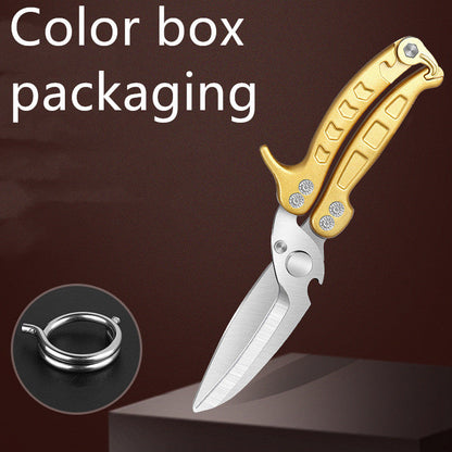 Stainless Steel SK5 Multifunctional Scissors Home Kitchen Supplies Kitchen DealSniper.net Gold Color box Package