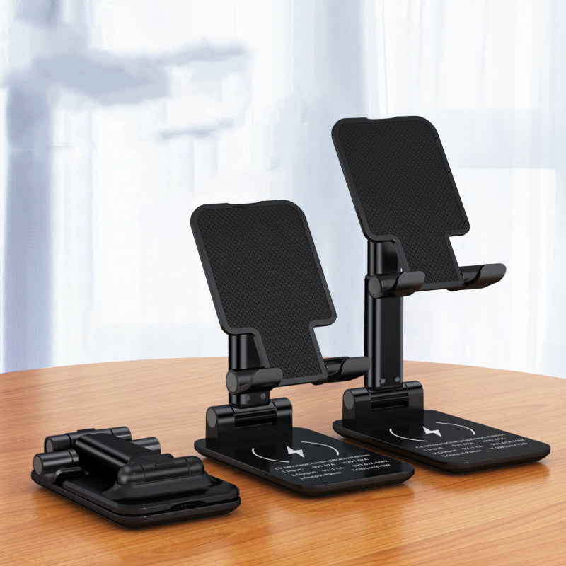 Mobile Phone Holder Desktop Wireless Charging Gadgets Gym From House Black 15W
