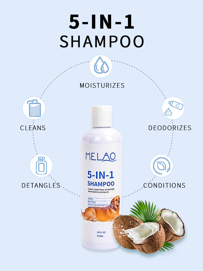 Pet Shampoo 473ml Five-in-one Soft And Clean Beauty Gym From House