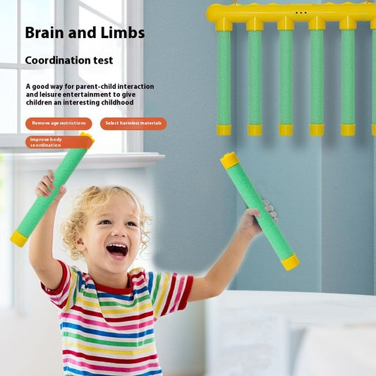 Eye Disease, Hand Speed, Stick Grabbing Machine Training Game Props Kids Gym From House