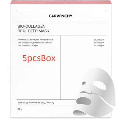 Deep Collagen Overnight Mask The Real Collagen Facial Sheet Beauty dealsniper-net 5pcsBox