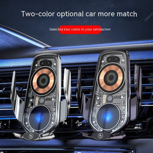 Transparent And Creative Line Design Car Wireless Charger