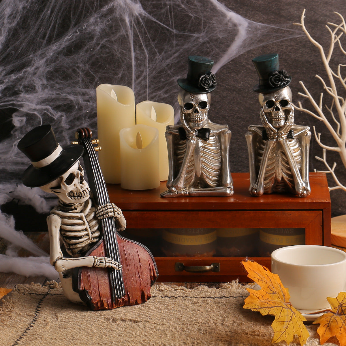 Cross-border Halloween Cartoon Skull Characters Ornaments Chamber Holidays DealSniper.net