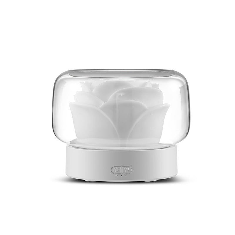 Large Capacity Simple Home Night Light Essential Oil Humidifier House DealSniper.net White EU