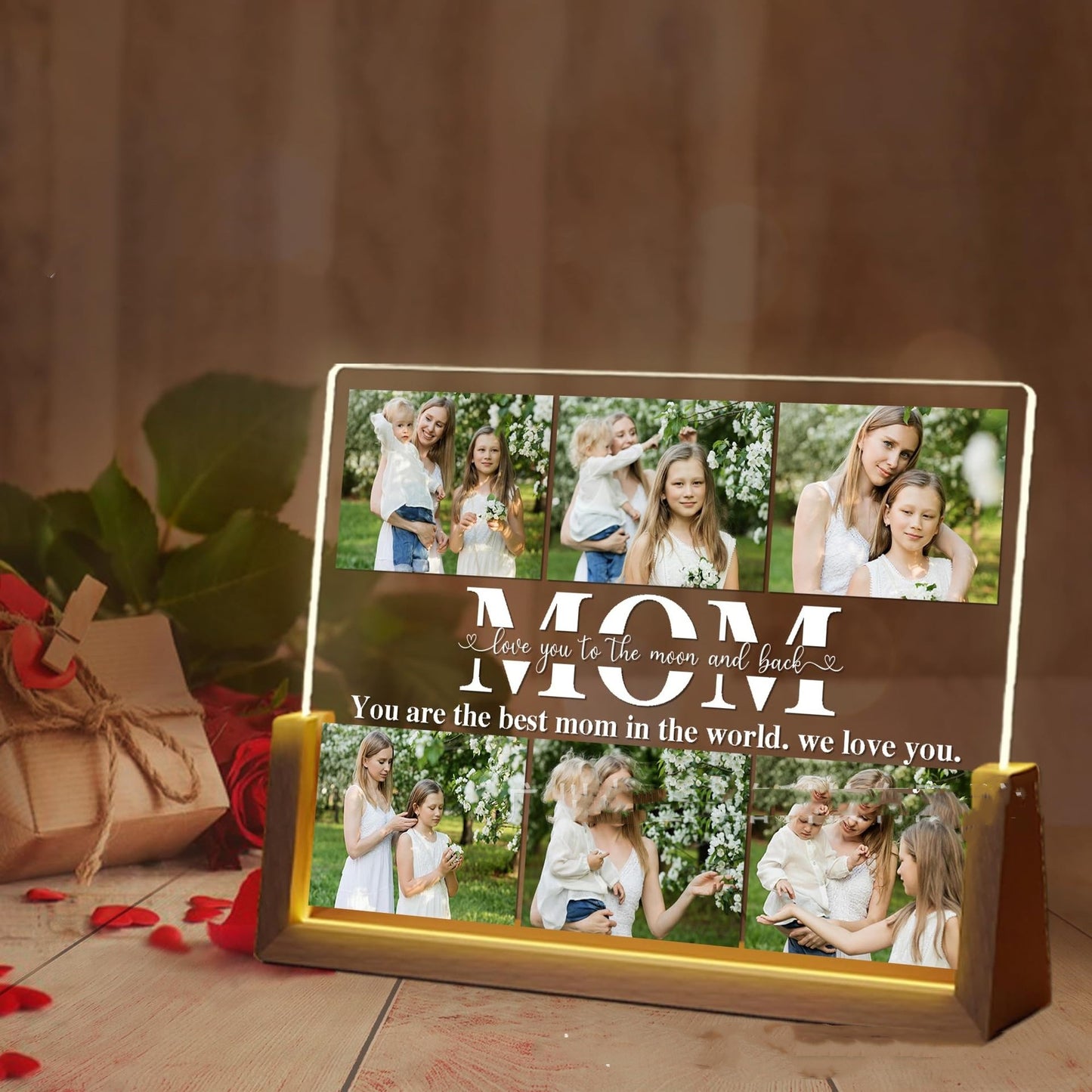 Small Night Lamp Mother's Day Photo Printing Decoration Home Decor DealSniper.net A5 Colorful Light USB