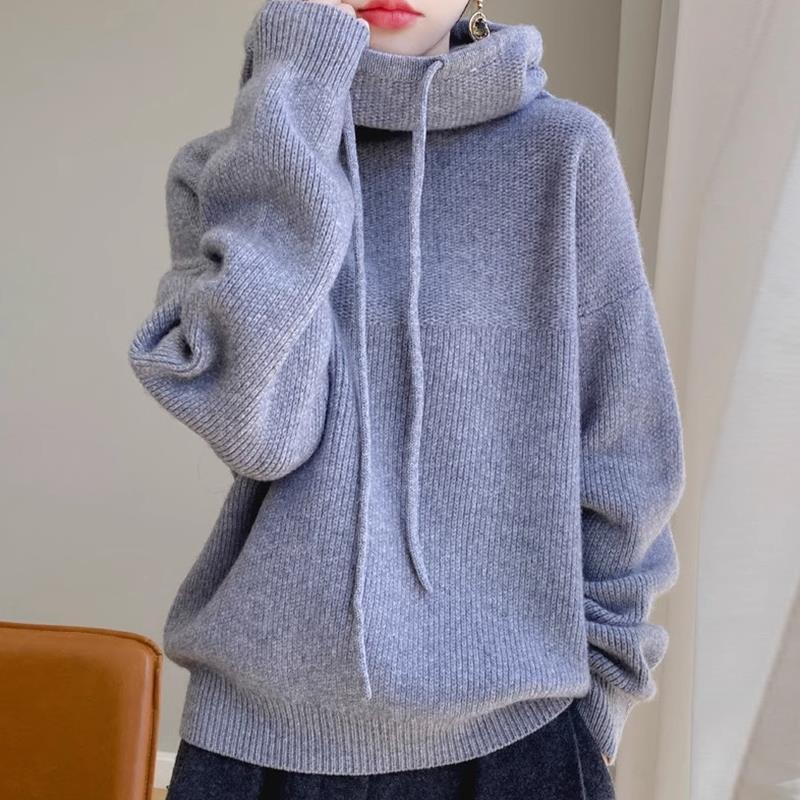 Women's Sweater Thicken Lazy Style All-match Long-sleeved