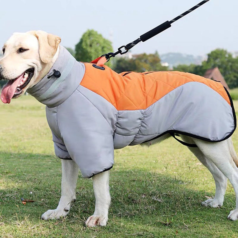 New Winter Dog Coat Waterproof Pet Clothes Pets dealsniper-net Grey orange 2XL