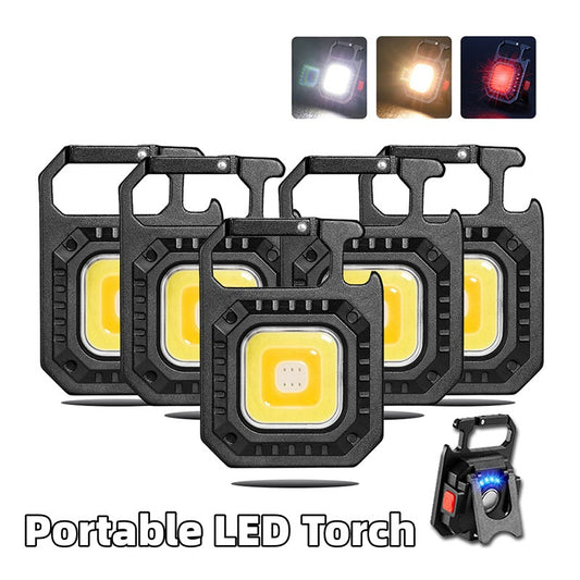 Portable LED Torch Mini Powerful Torch Waterproof Torch Pocket Work Light Multifunctional LED Lantern Camping Fishing Light