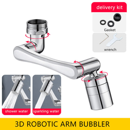 Rotating Water Bubbler Extension Noise Splash-proof Kitchen DealSniper.net Copper double outlet