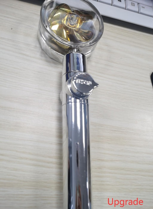 New Turbo Propeller Shower Head Water Saving High Pressure Flow House Gym From House Gold upgrade
