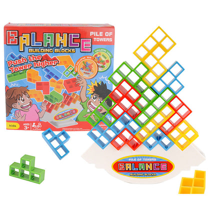 Balance Stacking Board Games Kids Adults Tower Block Toys For Family Parties Travel Games Boys Girls Puzzle Buliding Blocks Toy Kids dealsniper-net Balanced Jammer 16blocks