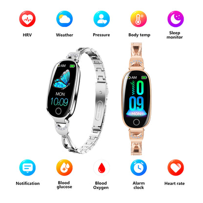 Gold Smartwatch For Women Compatible For Android & IOS Jewelry dealsniper-net