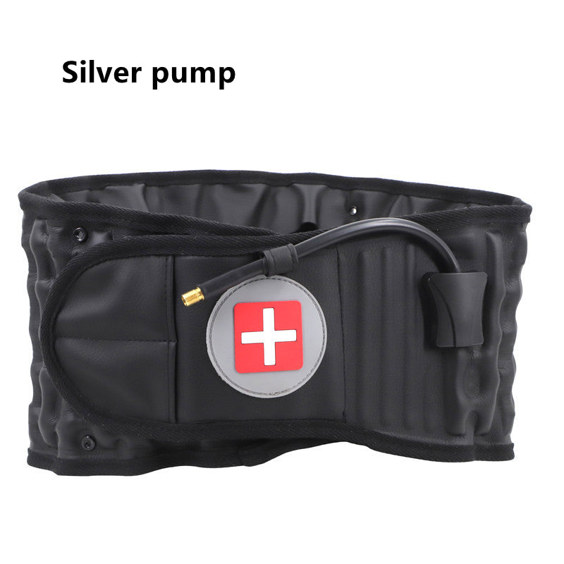 Back Decompression Belt Lumbar Support For Back Pain Relief Lumbar Deals DealSniper.net Black Silver pump L