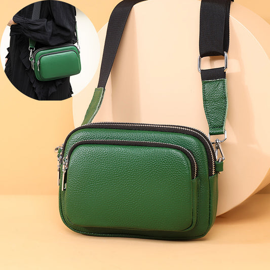 Trendy Fashion Multi-layer Leather Handbag Women Gym From House