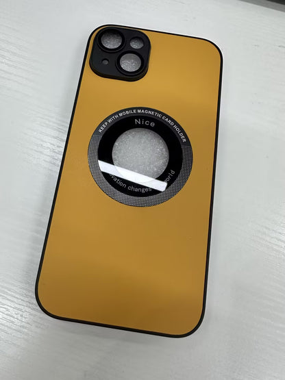 Suitable For IPhone15PRO Phone Case Litchi Grain Leather Gadgets dealsniper-net Yellow IPhone15