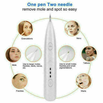 Ion Laser Freckle Skin Mole Dark Spot Remover Face Wart Tag Tattoo Removal Pen Beauty dealsniper-net