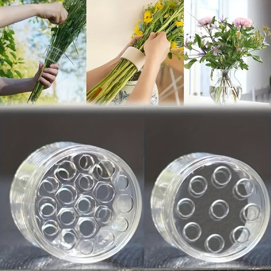 Flower Arrangement Spiral Stem Sturdy Transparent Bracket Garden DealSniper.net