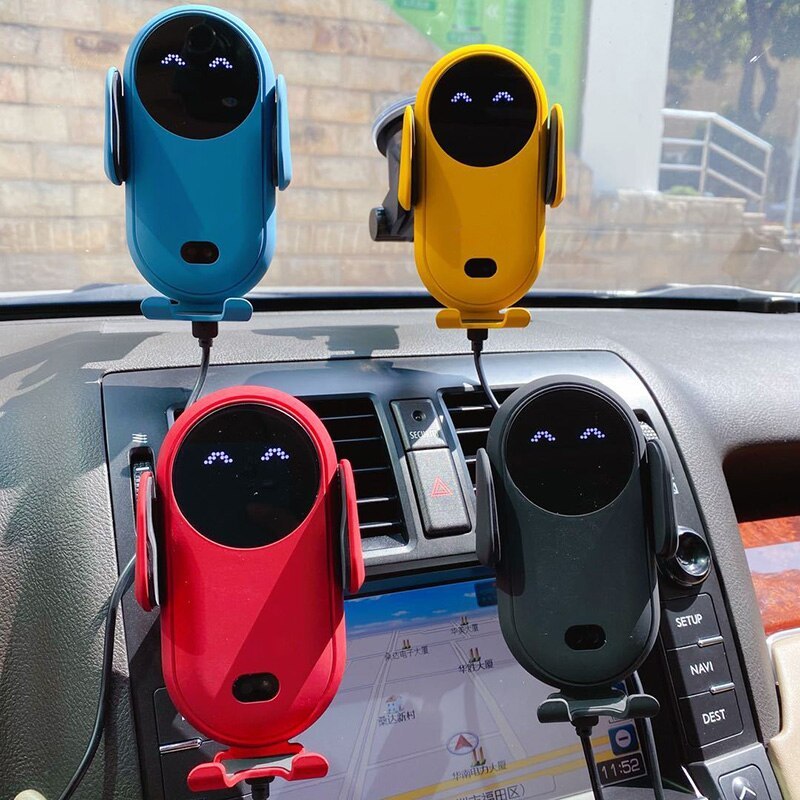 Infrared Induction Car Wireless Charger Car Phone Holder Vehicle dealsniper-net