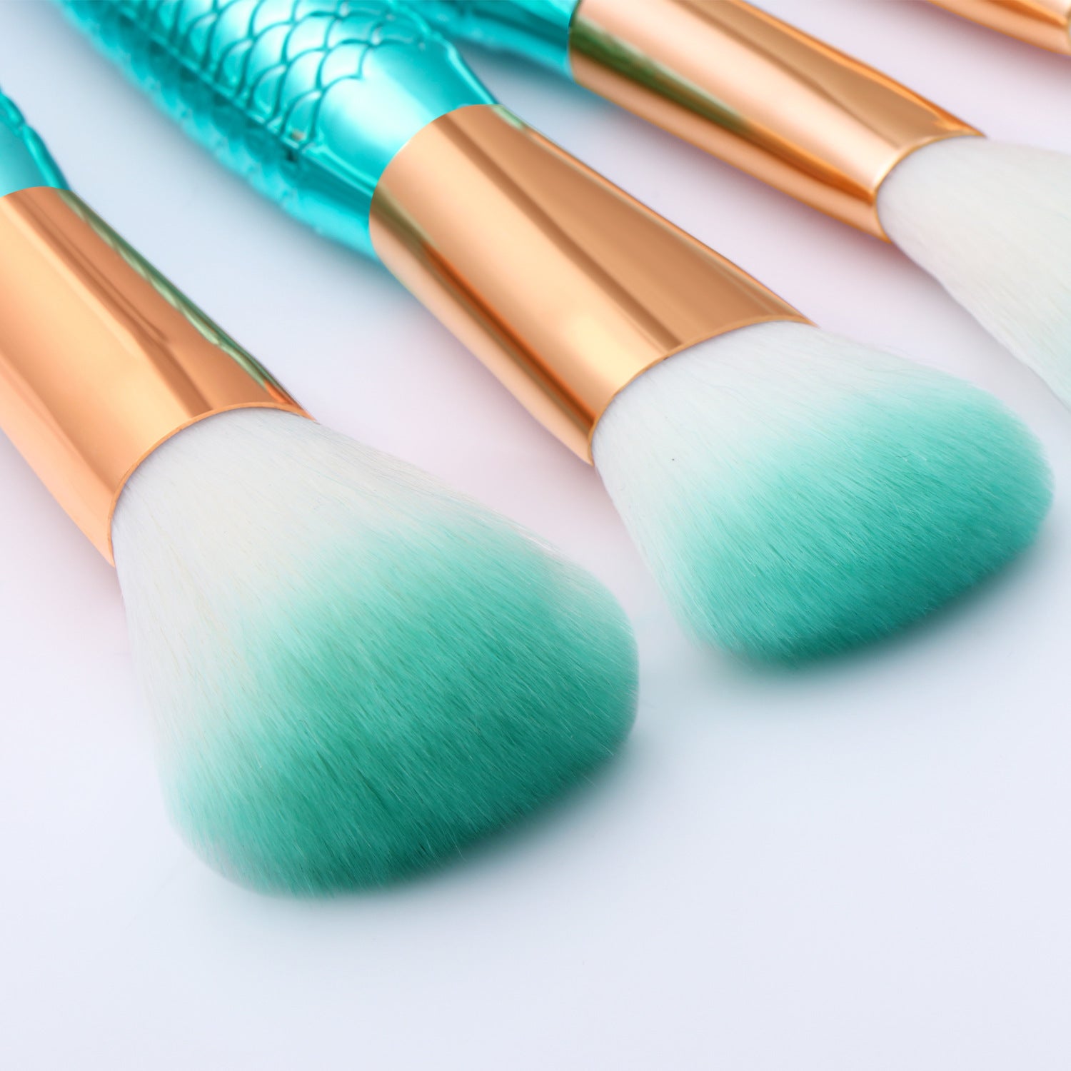 Mermaid Shaped Makeup Brushes Beauty dealsniper-net