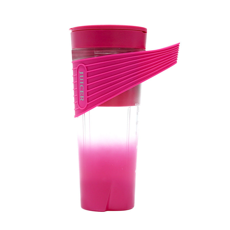 Portable Blender Sports Fashion Portable Rechargeable Mixing Cup Kitchen Gym From House Rose Red USB