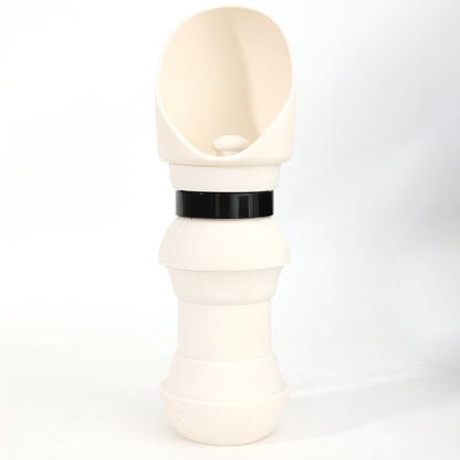 New Portable Silicone Folding Cups Pets dealsniper-net Milky White 550ML