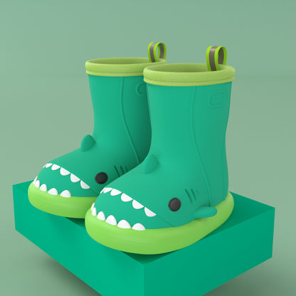 Shark Shoes Kids Rain Boots Kids dealsniper-net Green edge green Size140