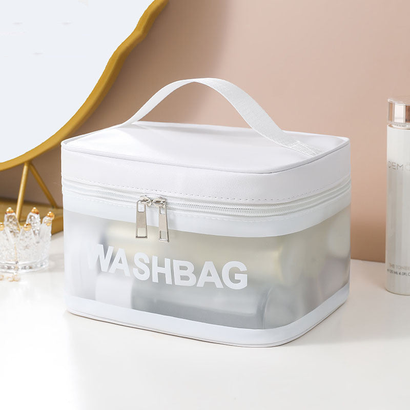 Simple Portable And Waterproof Travel Wash Bag Travel dealsniper-net White Simplicity