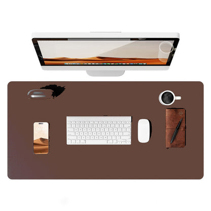 Leather Oversized Computer Office Keyboard Desk Mouse Pad Electronics DealSniper.net 60X35cm Brown