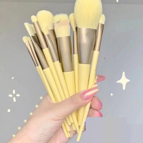 13Pcs Makeup Brush Set Make Up Concealer Brush Blush Powder Beauty dealsniper-net 13Yellow Opp Bags