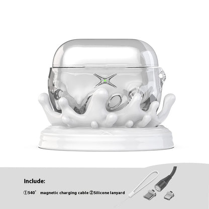 Water Drop Transparent Protective Shell Bluetooth Earbuds