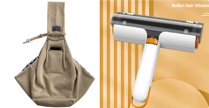 2 In 1 Pet Hair Removal Roller Multifunctional Hair Removal Pets Gym From House White Orange set