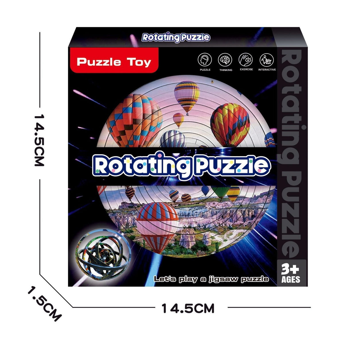 Rotating Puzzle Decompression 3D Educational Toys Kids DealSniper.net