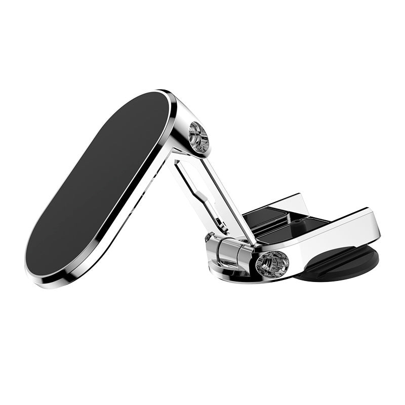 Rotate Metal Magnetic Car Phone Holder Foldable Universal Vehicle Gym From House Folding Magnetic Silver