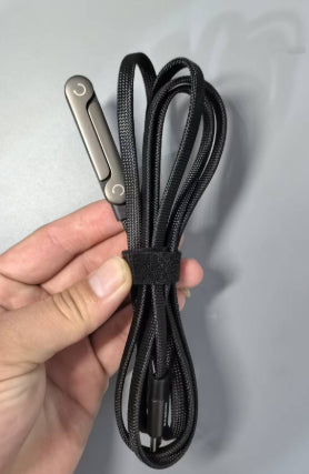 Fast Charging Foldable Bracket Data Cable 2-in-1 Data Wire Gadgets Gym From House 240w Black Loose Wire