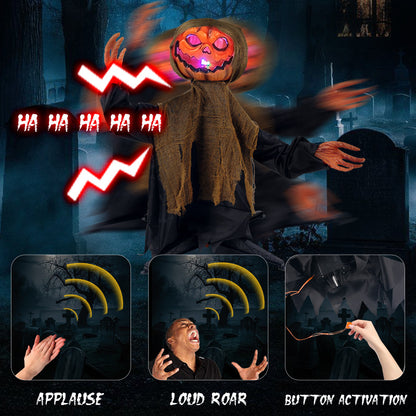 Cross-border Halloween New Products Standing Swing Pumpkin Holidays Gym From House