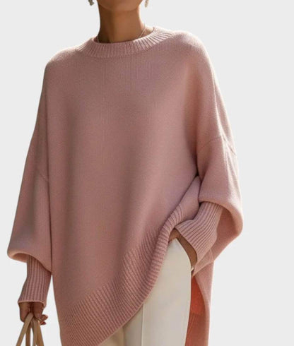 Thick Round Neck Women's Loose All-matching Knitted Pullover Sweater Women Gym From House