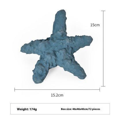 Dog Food Leakage Deep Sea Shark Rubber Dog Toys Pets dealsniper-net Starfish Blue